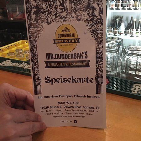 Mr. Dunderbak's